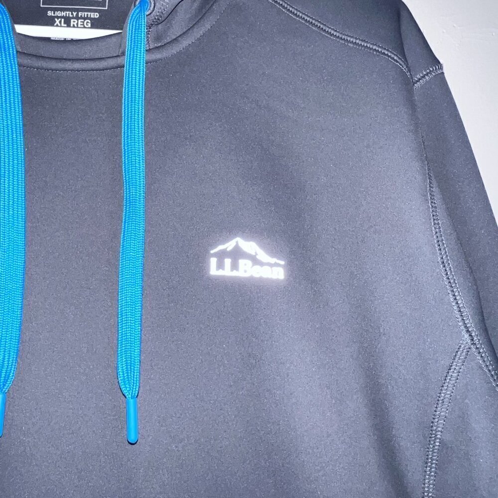 L.L. Bean Men's Slightly Fitted Hoodie Grey Size XL-Reg - Picture 2 of 4